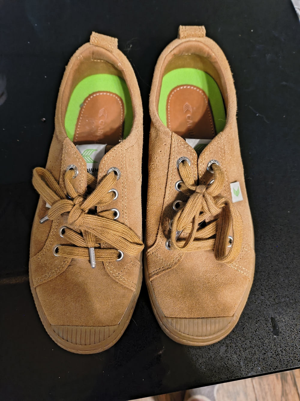 Cariuma Tan Suede With Gum Outsole Sneakers - Picture 1 of 4